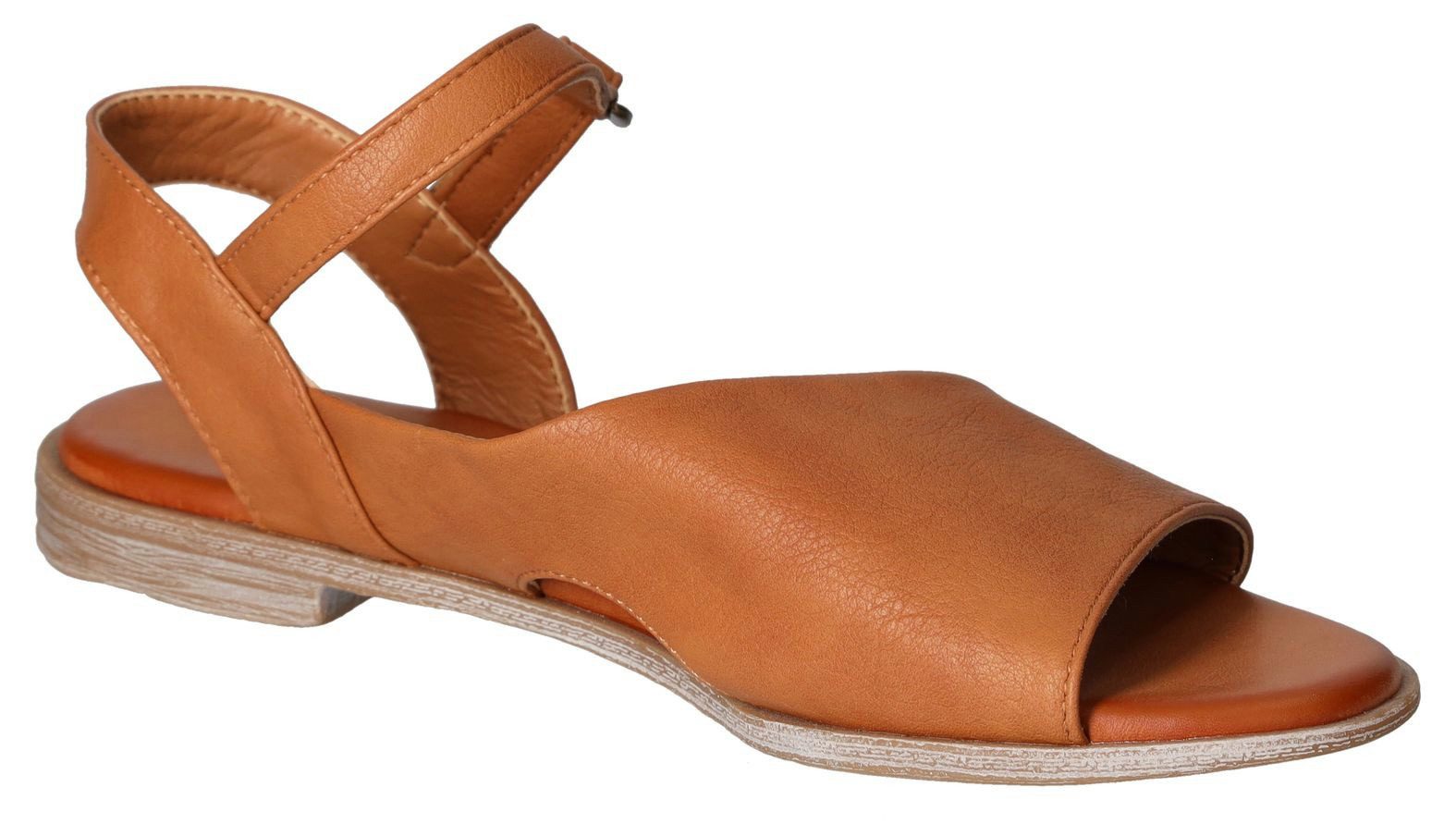 Mustang Shoes Sandale, Sommerschuh, Sandalette, Riemchensandale in asymmetrischer Form