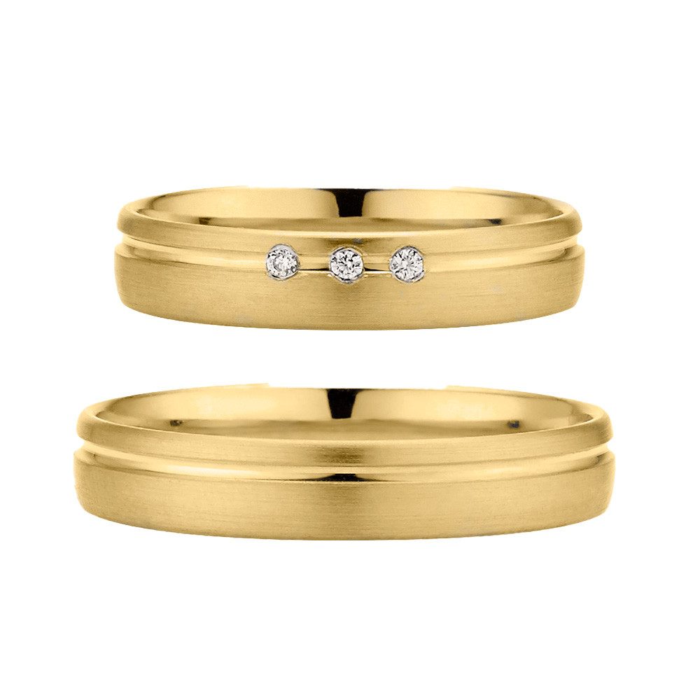 Phönix Trauring Schmuck Partnerring Ehering Verlobungsring Freundschaftsring, Made in Germany - wahlweise mit oder ohne Brillant