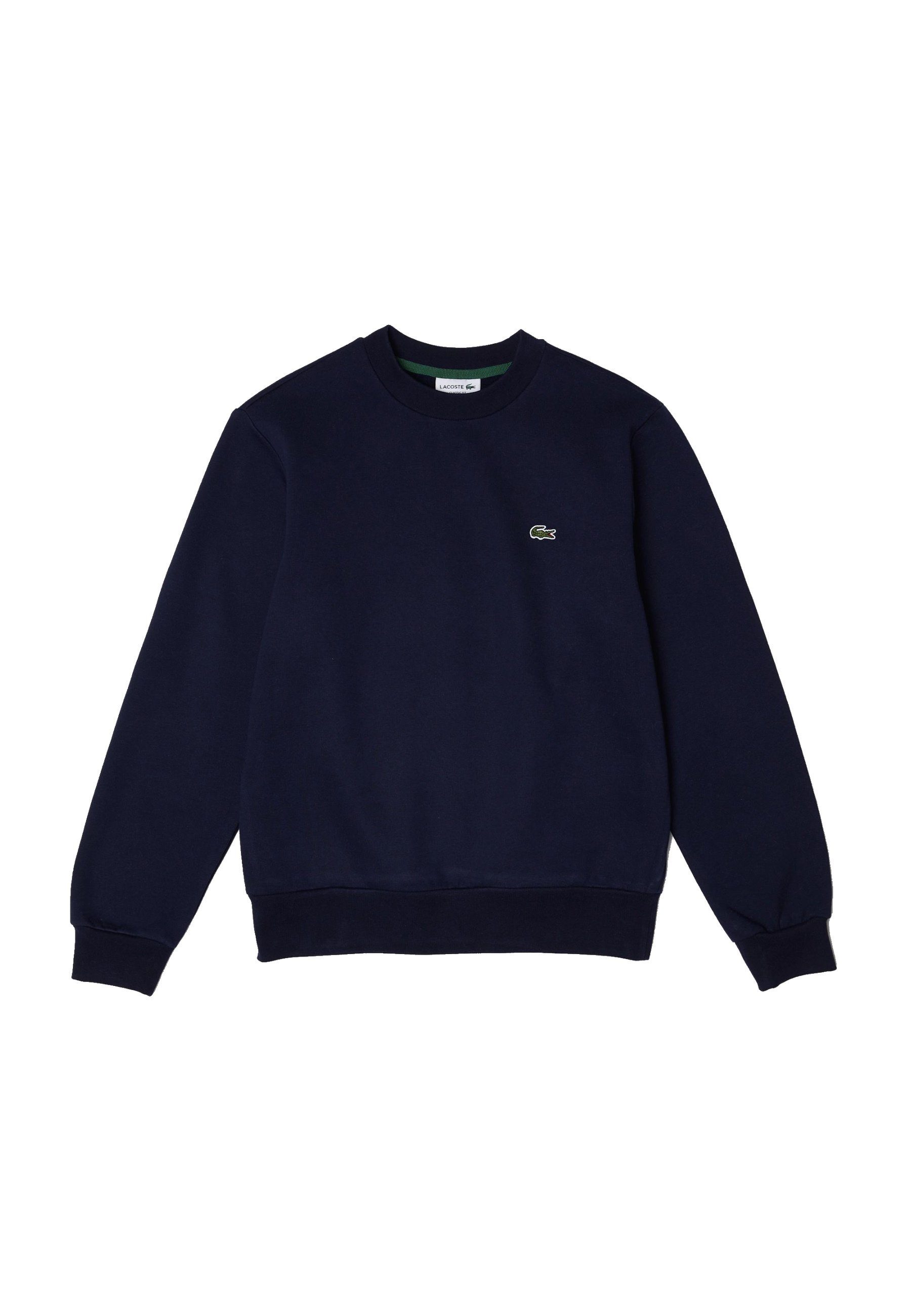 Lacoste Sweatshirt Пуловеры Sweatshirt aus aufgerauter Baumwolle mit (1-tlg)