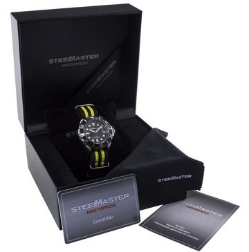 Steelmaster Quarzuhr Automatikuhr im sportlichen Stil mit modischem und resistentem Armband