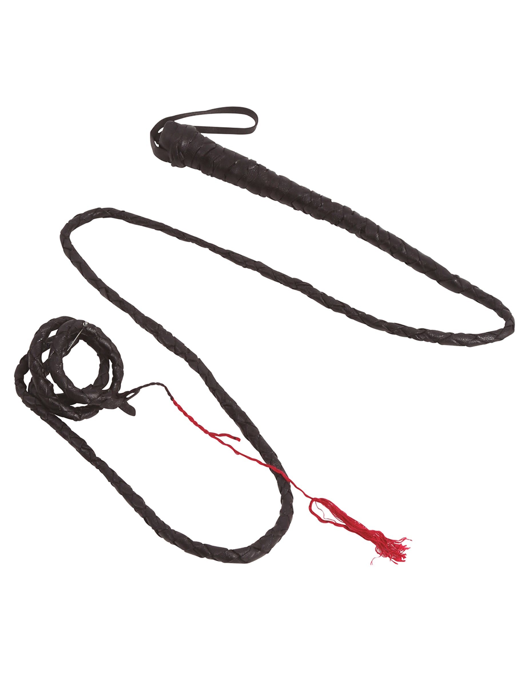 Fiestas Guirca Kostüm Schwarze Peitsche 2m Kostüm Accessoire für Abenteurer