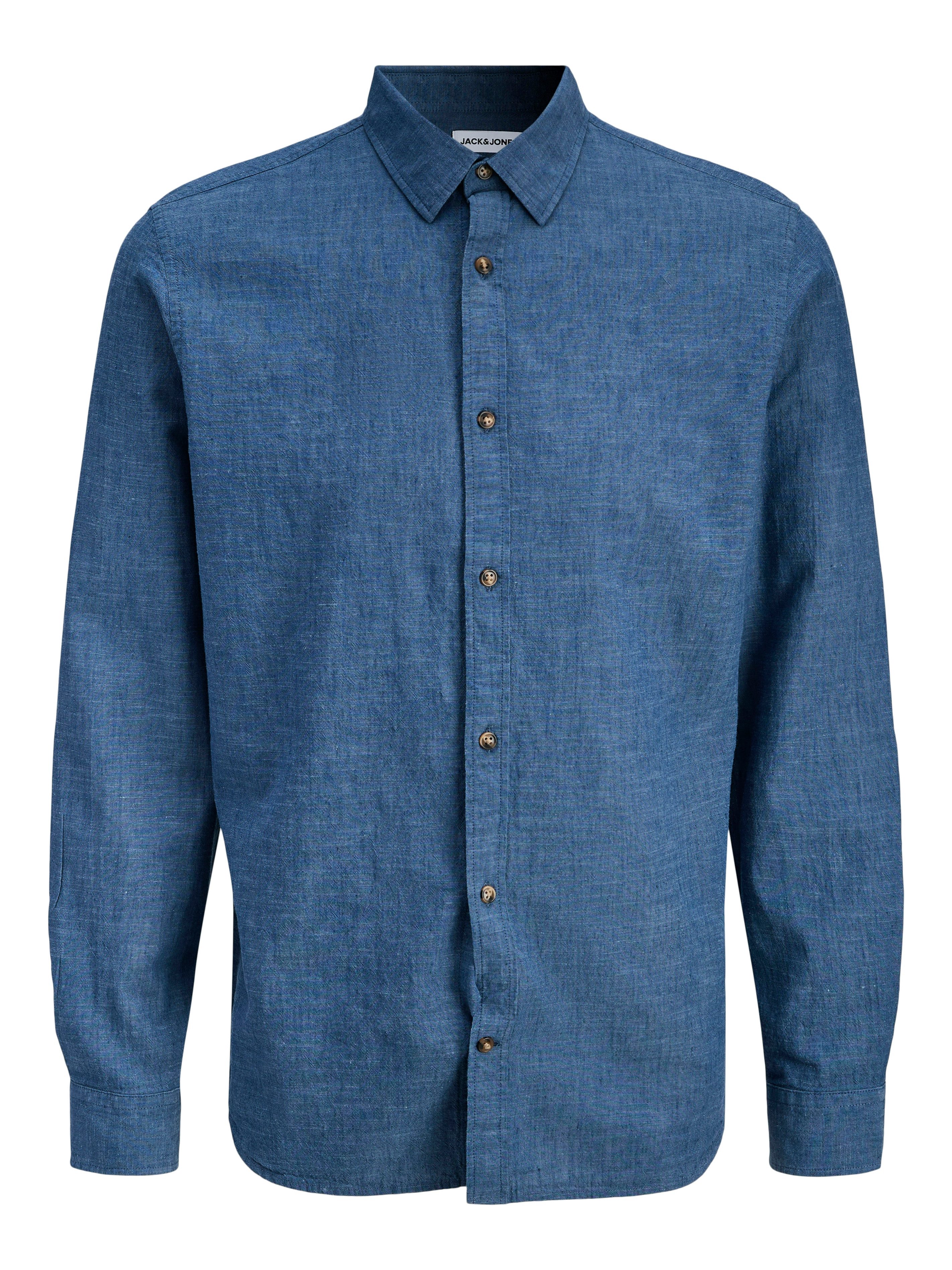 Jack & Jones Langarmhemd JJESUMMER LINEN BLEND SHIRT L/S SN Baumwollmischung, regular fit – Bild 5 von 5