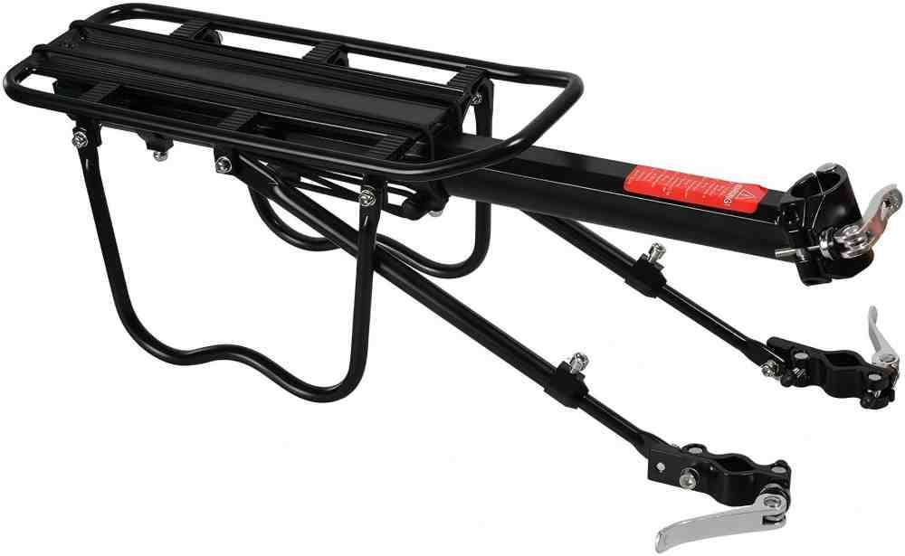 ROCKBROS Fahrrad-Gepäckträger Mountainbike Gepäckträger Schnellspanner mit Reflektor 24-29 Zoll, mit/ohne Schutzblech, Aluminiumlegierung