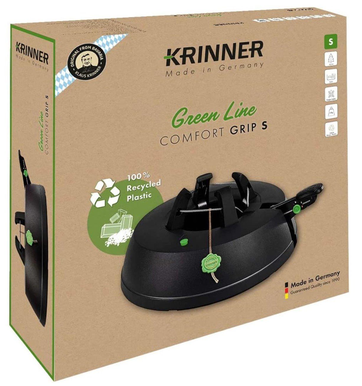 Krinner Christbaumständer KRINNER 94219 Green Line Comfort Grip S Recycling Christbaumständer We