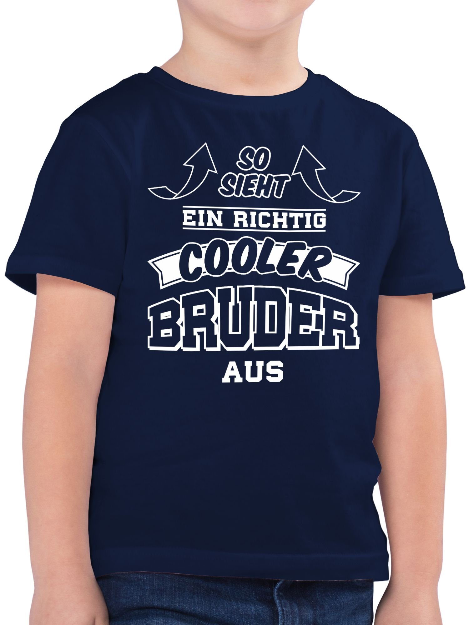 T-Shirt So sieht ein richtig cooler Bruder aus Pfeile