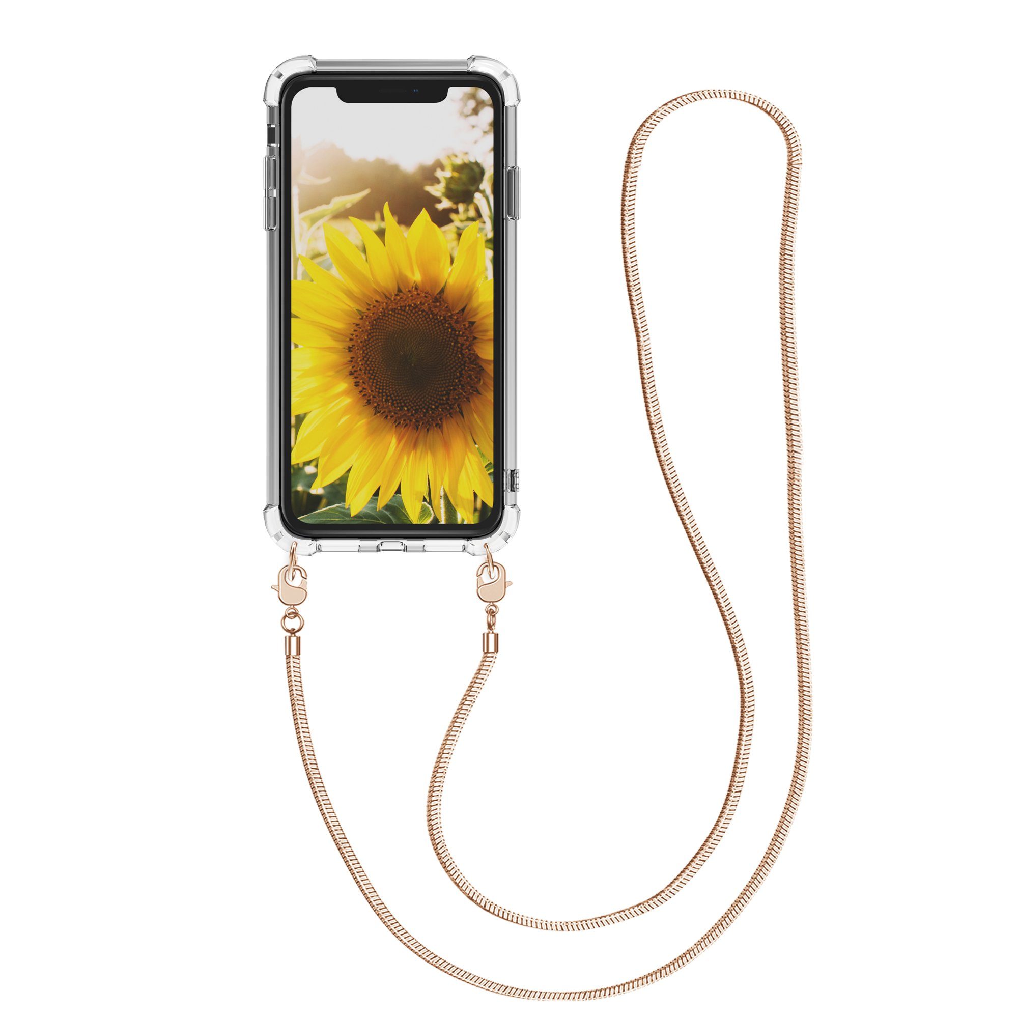kwmobile Handyhülle, Hülle für Apple iPhone XR - mit Metall Kette zum  Umhängen - Silikon Handy Cover Case Schutzhülle online kaufen | OTTO