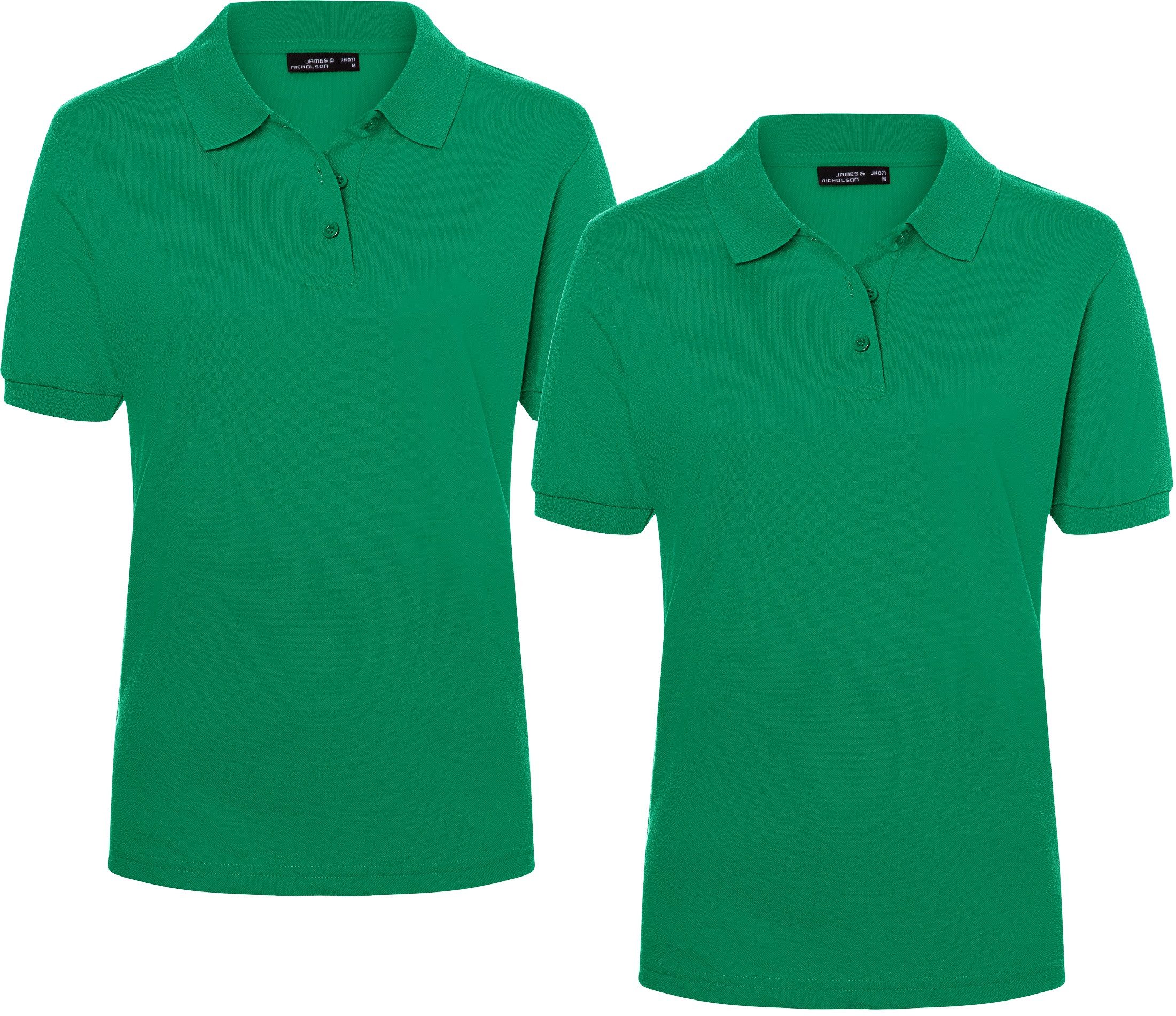 James & Nicholson Poloshirt Doppelpack Feines Damen Piqué-Poloshirt mit ges günstig online kaufen