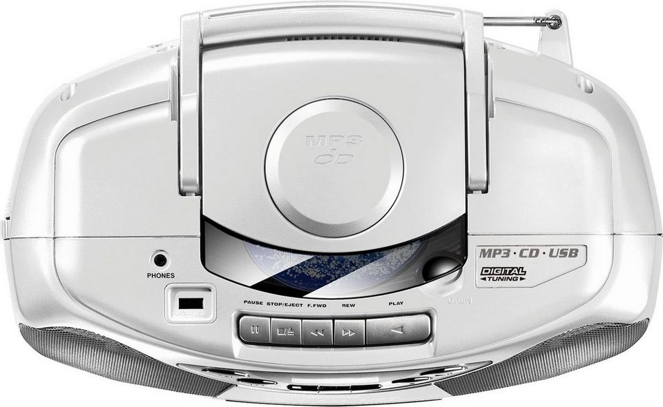 RR CD, CD-Player & Karcher CD-RW Top-Loading Boombox unterstützt (FM-Tuner), CD-R 510