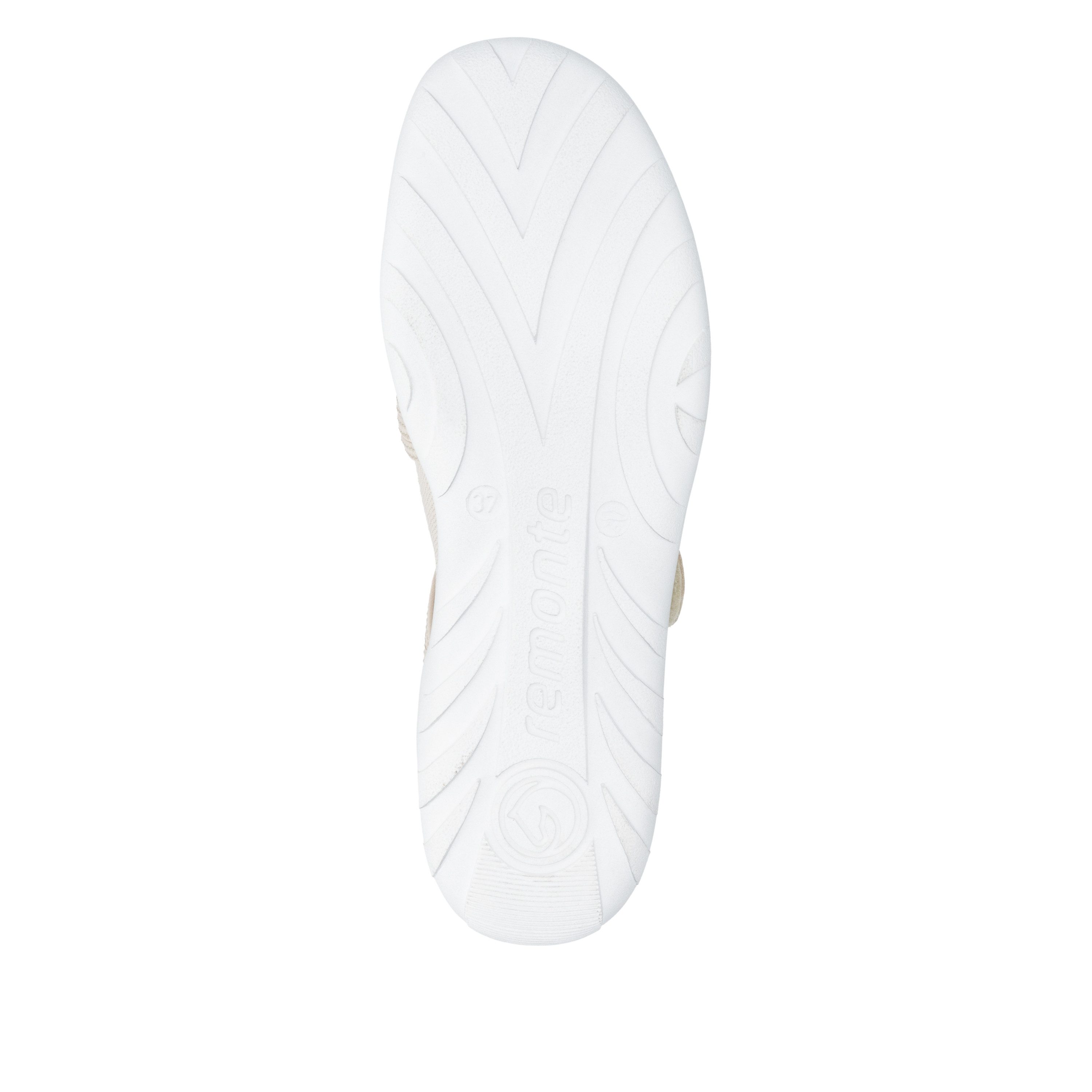 Remonte Riemchenballerina Slipper, Schlupfschuh, Sommerschuh, Klettschuh mit Softfußbett