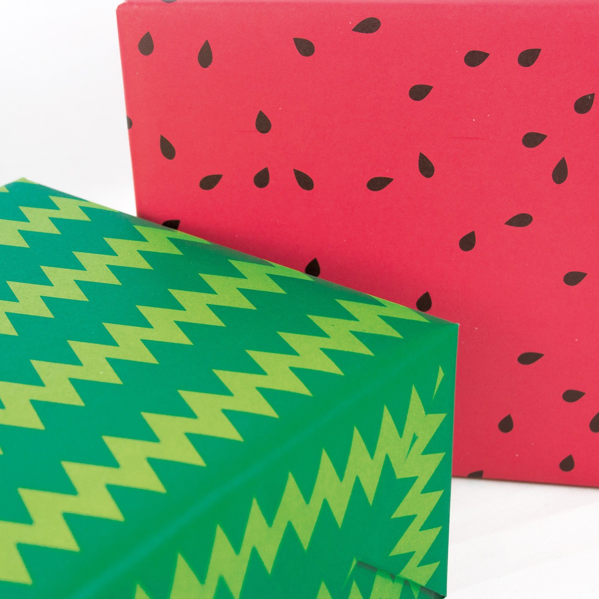Bow & Hummingbird Geschenkpapier Geschenkpapier Wassermelone, 100% Recyclingpapier
