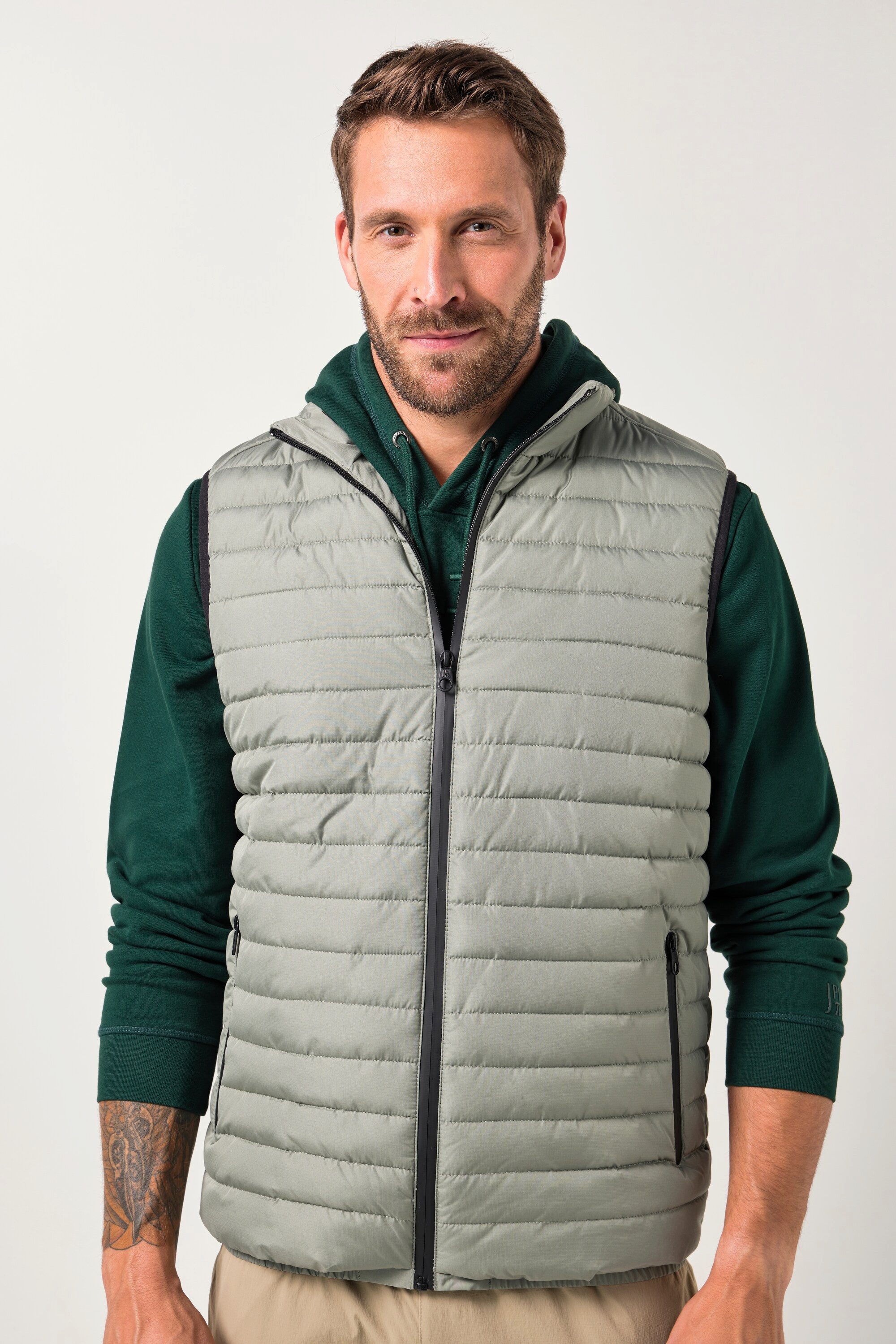 JP1880 Steppweste Leichtstepp-Weste Bauchfit Outdoor