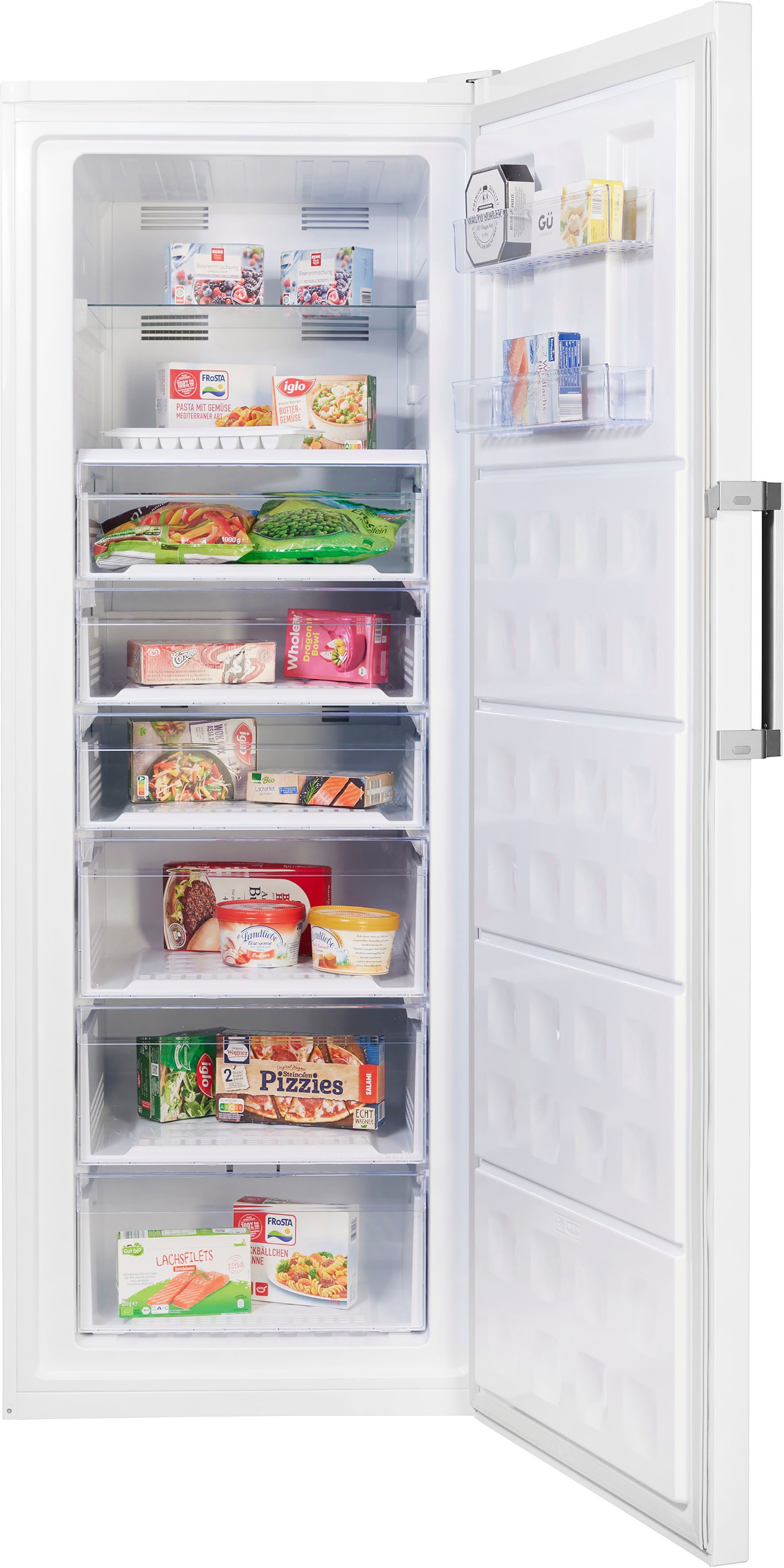 BEKO Gefrierschrank RFNE448E45W 7278440513, 192 cm hoch, 70 cm breit