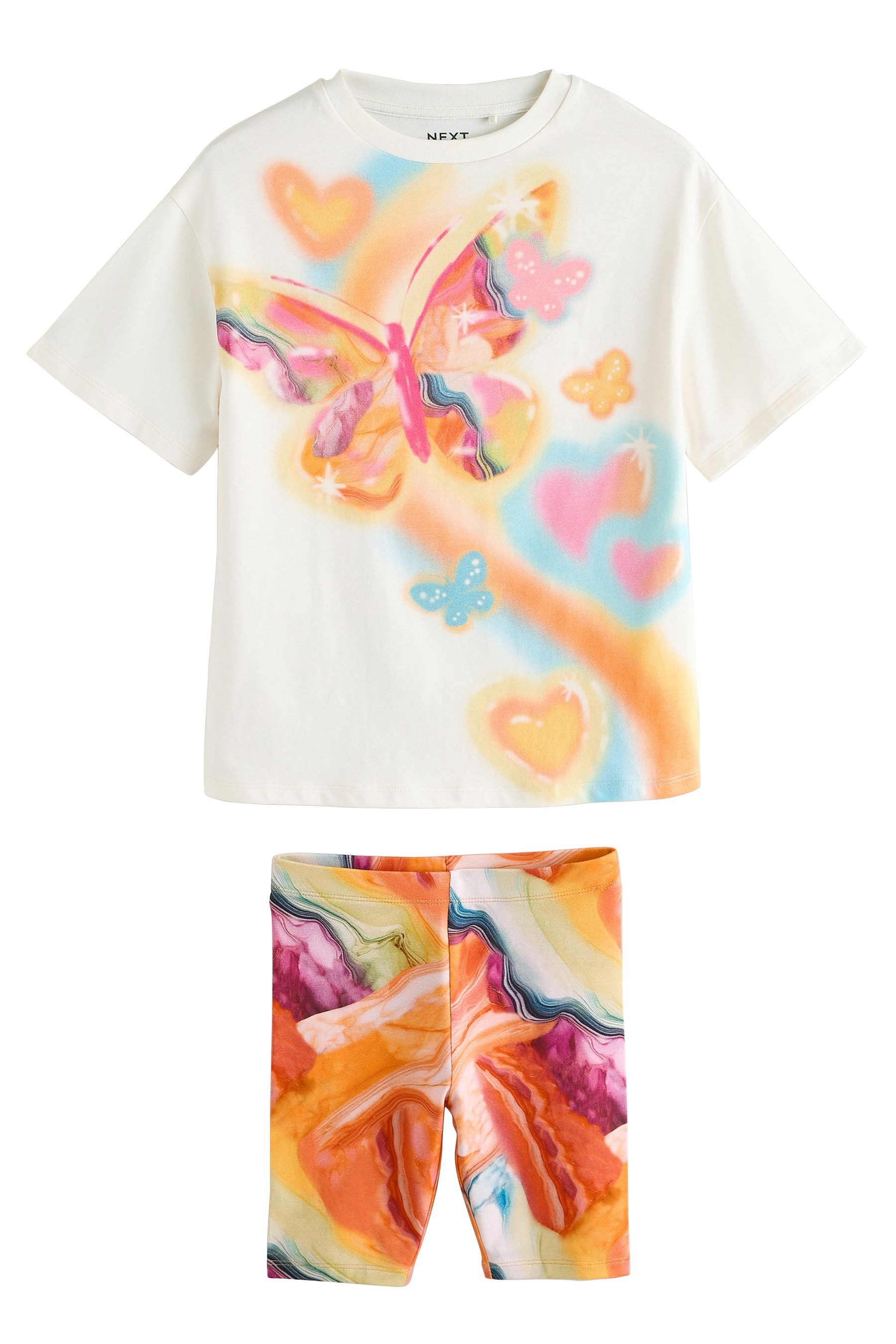 Next T-Shirt & Shorts Oversized Fit günstig online kaufen