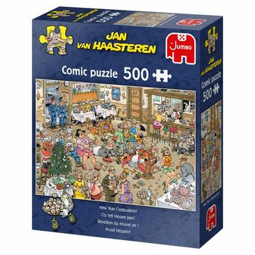 Jumbo Spiele Puzzle Jan van Haasteren - Prosit Neujahr! 500 Teile, 500 Puzzleteile