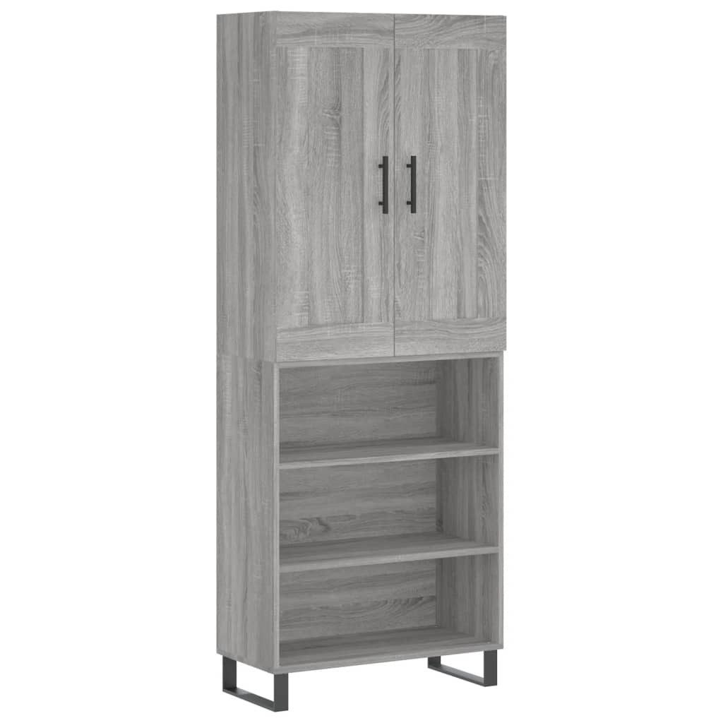 vidaXL Highboard Highboard Grau Sonoma 69,5x34x180 günstig online kaufen
