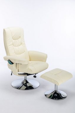 REDOM Massagesessel Massagestühle mit Hocker (mit 5-Punkte-Massagegerät;für Wohnzimmer Schlafzimmer), 5 Vibrationspunkte Massagegerät, 79x79x106cm