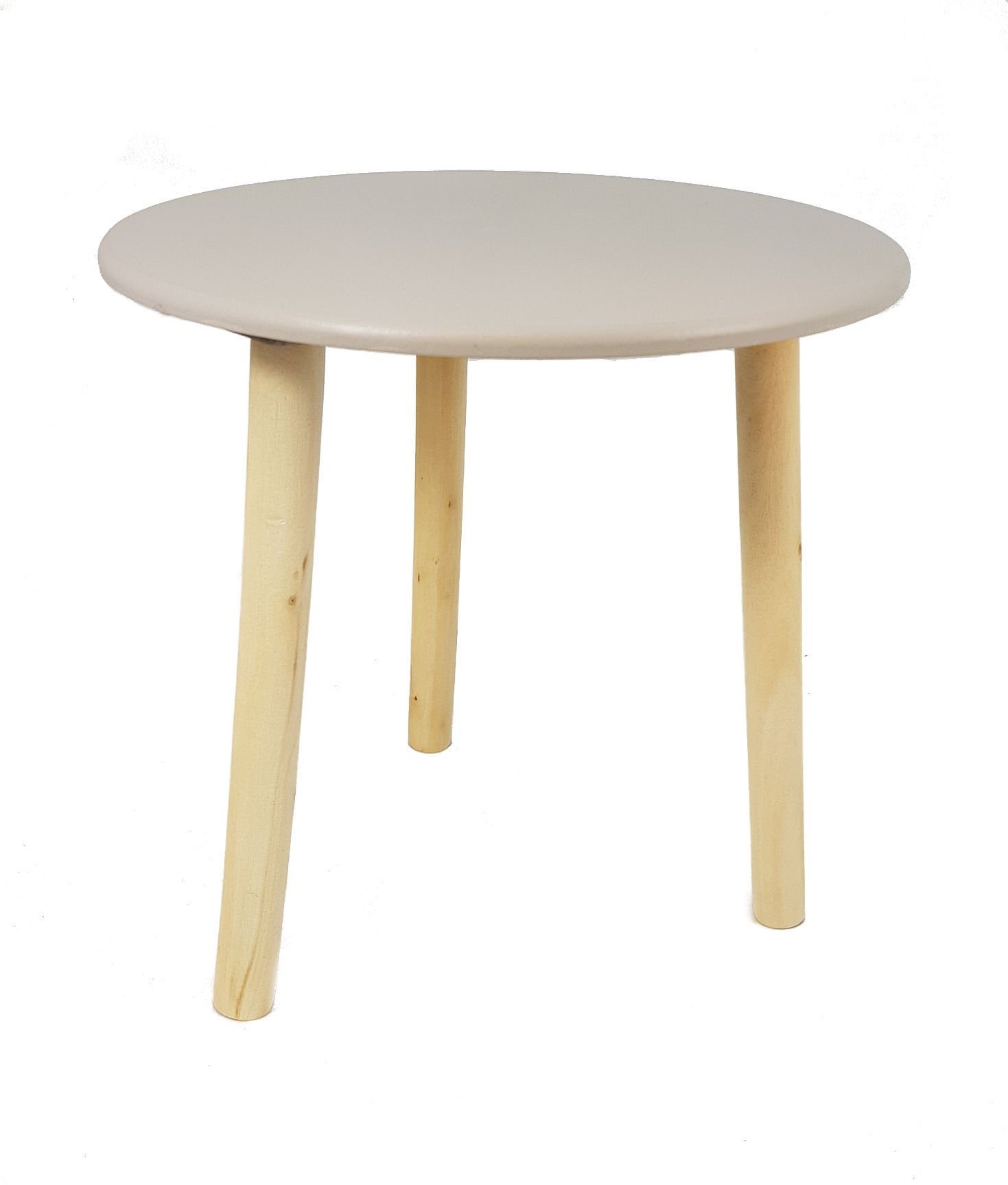 Spetebo Beistelltisch Holz Beistelltisch My Home 30 cm - taupe (Stück, 1-St günstig online kaufen