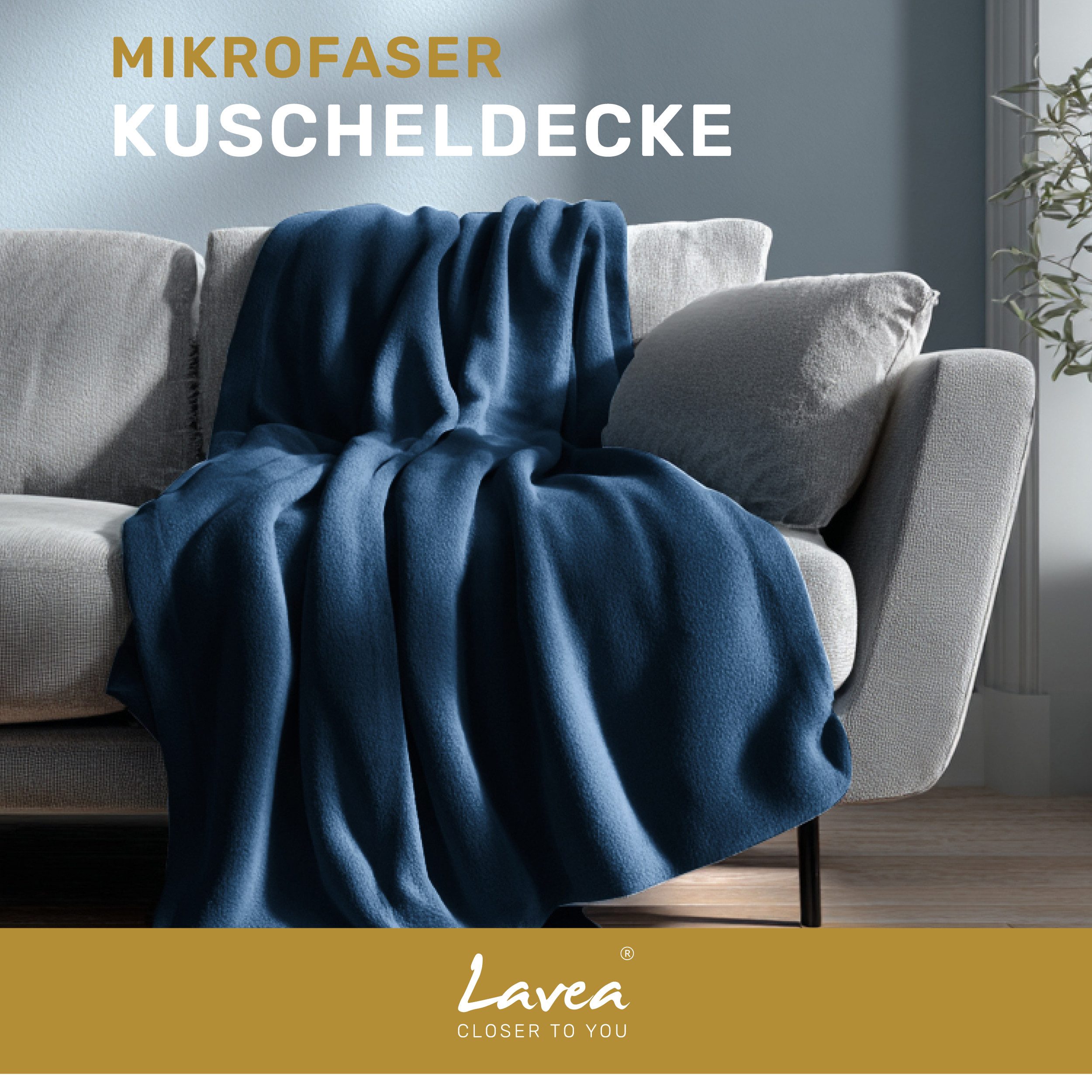 Wohndecke Kuscheldecke, Fleecedecke, Wolldecke flauschig und weich, Lavea, günstig online kaufen