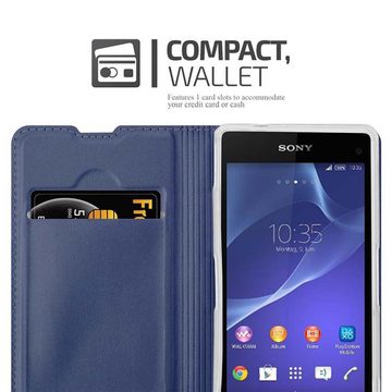 Cadorabo Handyhülle Sony Xperia Z1 COMPACT Sony Xperia Z1 COMPACT, Klappbare Handy Schutzhülle - Hülle - mit Standfunktion und Kartenfach