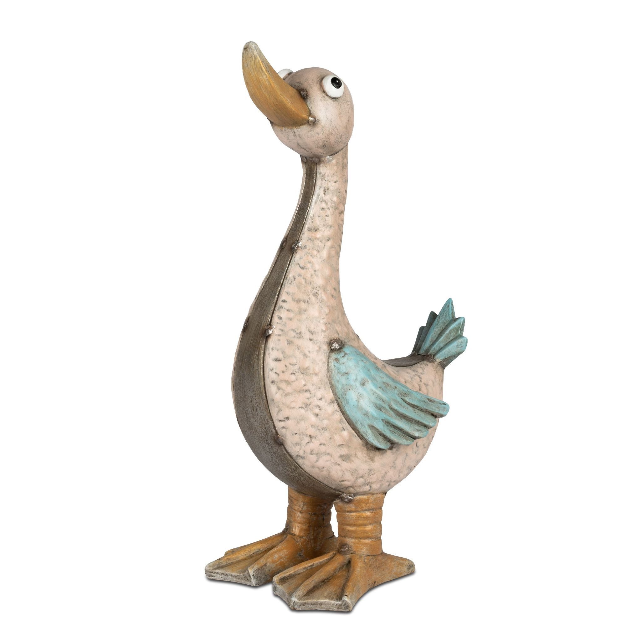 formano Dekofigur Metalloptik, Höhe: 34cm, Farbe: Mehrfarbig, Motiv: Ente