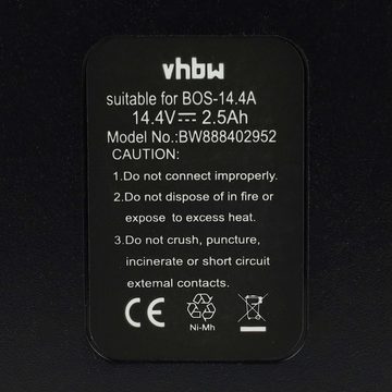 vhbw kompatibel mit Cyklop CHT 300 Akku NiMH 2500 mAh (14,4 V)