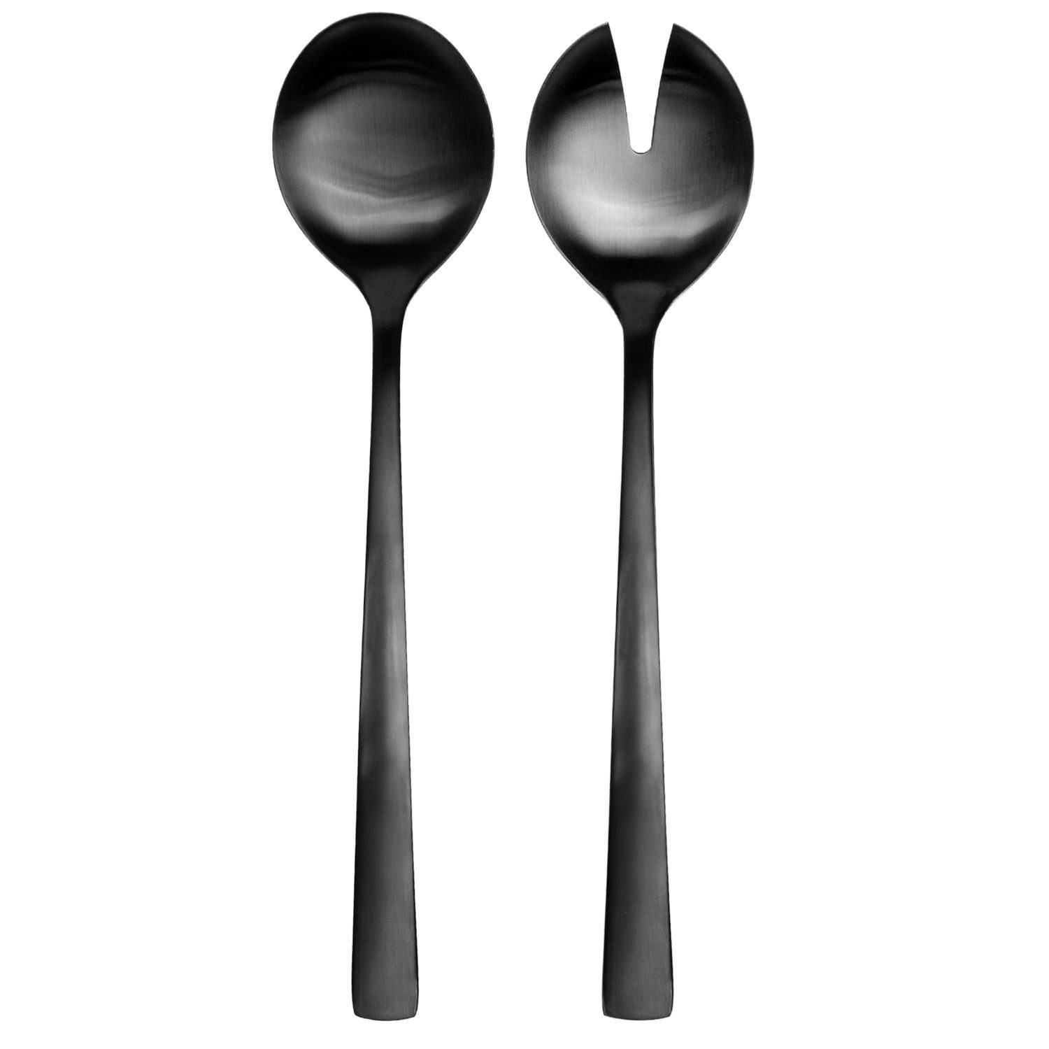 Intirilife Salatbesteck (Set, 2-tlg., 1x Salatgabel, 1x Servierlöffel), Salatbesteck Set Edelstahl 2-teilig mit Salatgabel Servierlöffel
