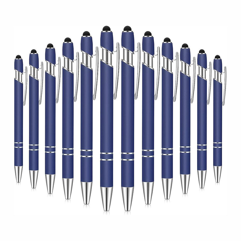 Juoungle Druckkugelschreiber Kugelschreiber 12 Stück Eingabestift Stift für Touchscreen Geräte