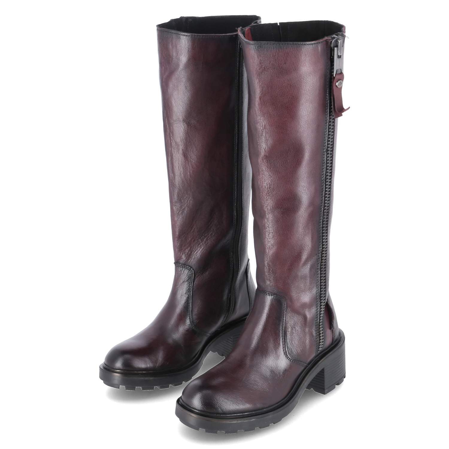 Bullboxer Bullboxer 6RF0091201 6200 Damen Leder bordeaux Stiefelette günstig online kaufen