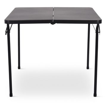 Raburg Klapptisch Camping-Tisch, 4 Personen, Schwarz, Garten & Outdoor, Jonas, einteilig, 86 cm x 86 cm, leicht, klappbar, Belastbarkeit 20 kg