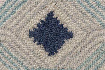 Wollteppich Marco, FLAIR RUGS, rechteckig, Höhe: 4 mm, aus 100% Wolle, Ethno Design, im Boho Look, mit Quasten