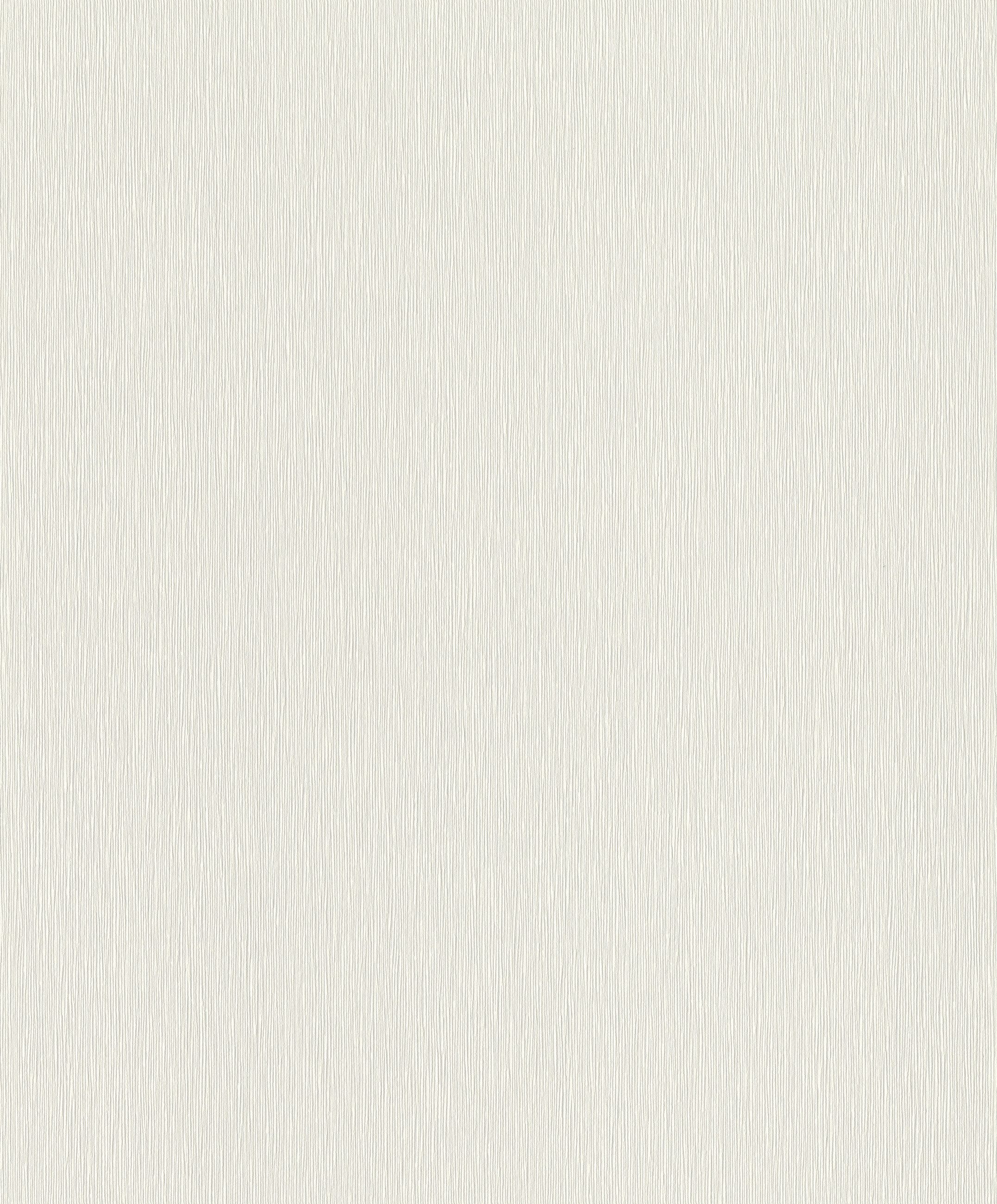Rasch Vliestapete Relief mit Linien & Rillen Strukturiert - Vliestapete Creme Weiß, strukturiert, (1 Rolle, 1 St., 10,05 m x 0,53 m), Lichtbeständige Farben - Feucht abwischbar - Restlost abziehbar