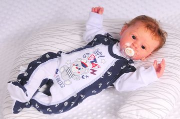 La Bortini Strampler, Jäckchen & Mütze Strampler Mütze und Hemdchen Set Baby Anzug 3tlg