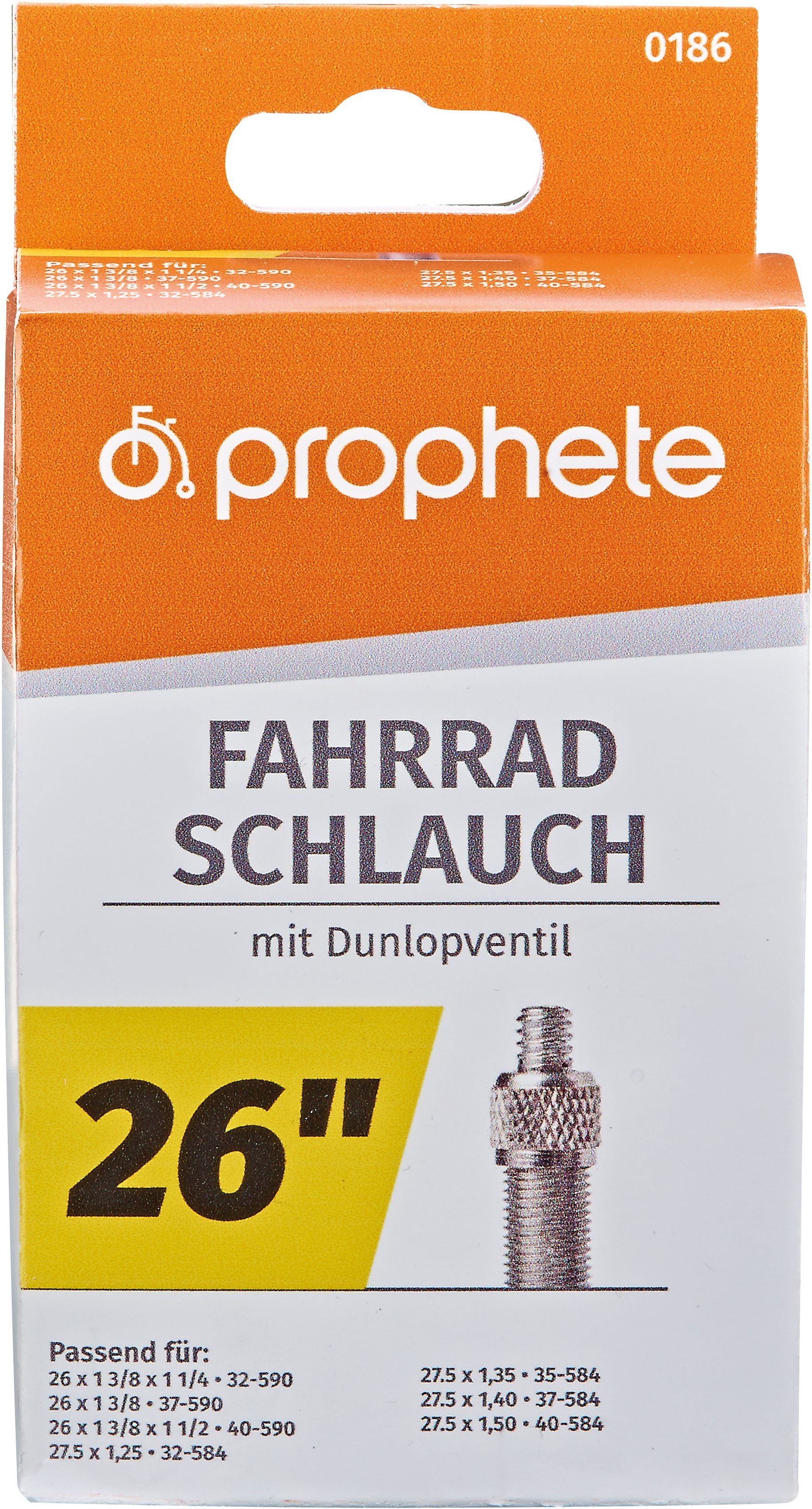 Prophete Fahrradschlauch Fahrradschlauch, 26 Zoll (66,04 cm)