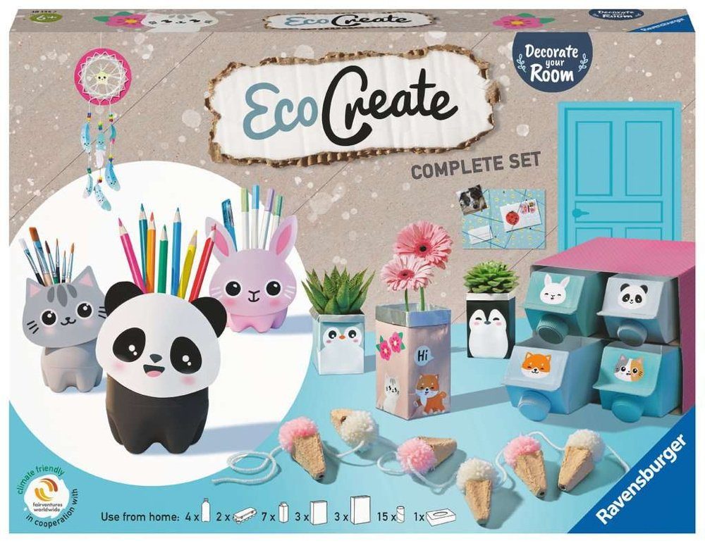Ravensburger Malblock Ravensburger Upcycling Basteln EcoCreate Maxi Decorate your Room 18145