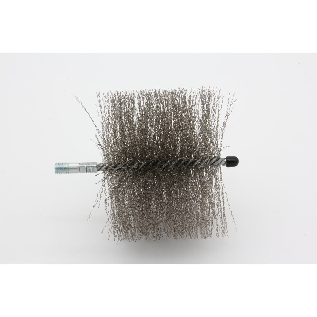 Feuercampus Schornstein Rohrbürste - Ø 150 mm - Edelstahl gewellt - 0,45 mm