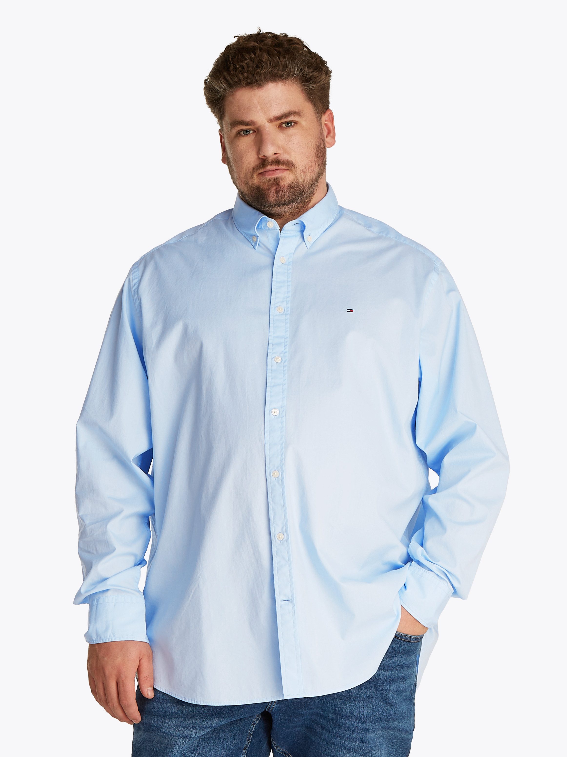 Langarmhemd BT-FLEX POPLIN SOLID RF SHIRT-B