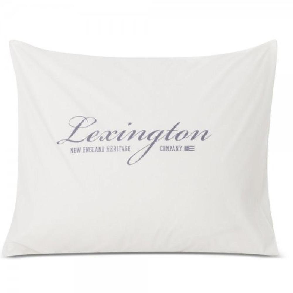 Kissenhülle LEXINGTON Kissenbezug Printed Organic Cotton Poplin White Dove (50x70c, Lexington