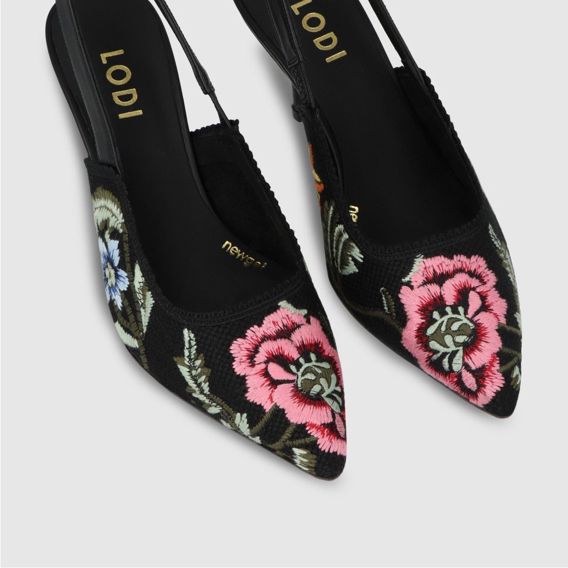 Lodi Marsia Slingpumps mit floraler Stickerei günstig online kaufen