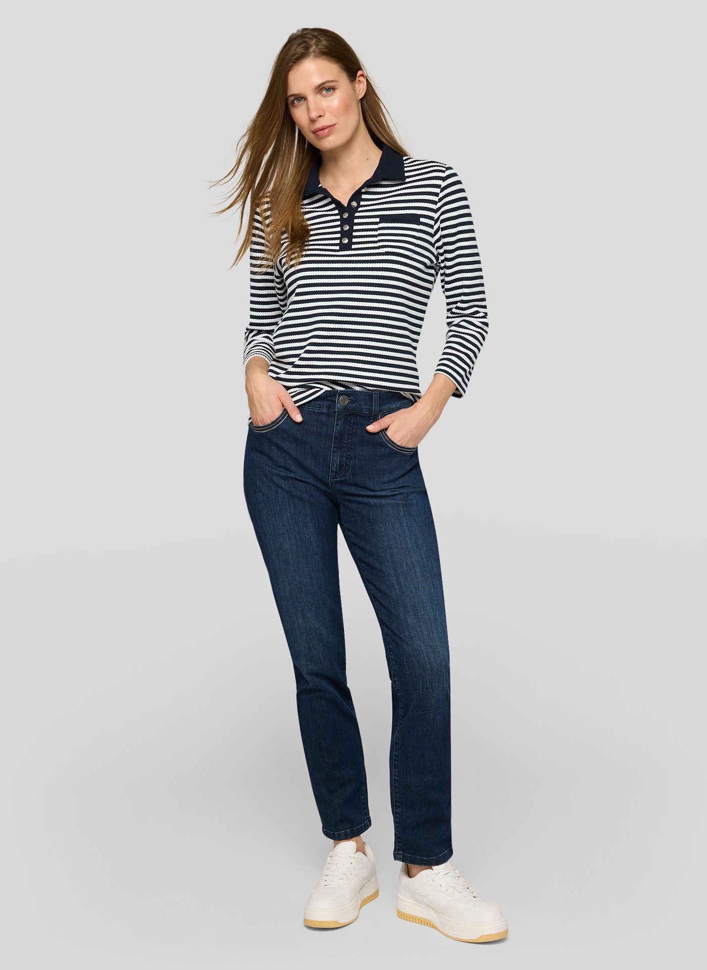 Rabe 3/4-Arm-Shirt mit Streifen Muster – Bild 5 von 5