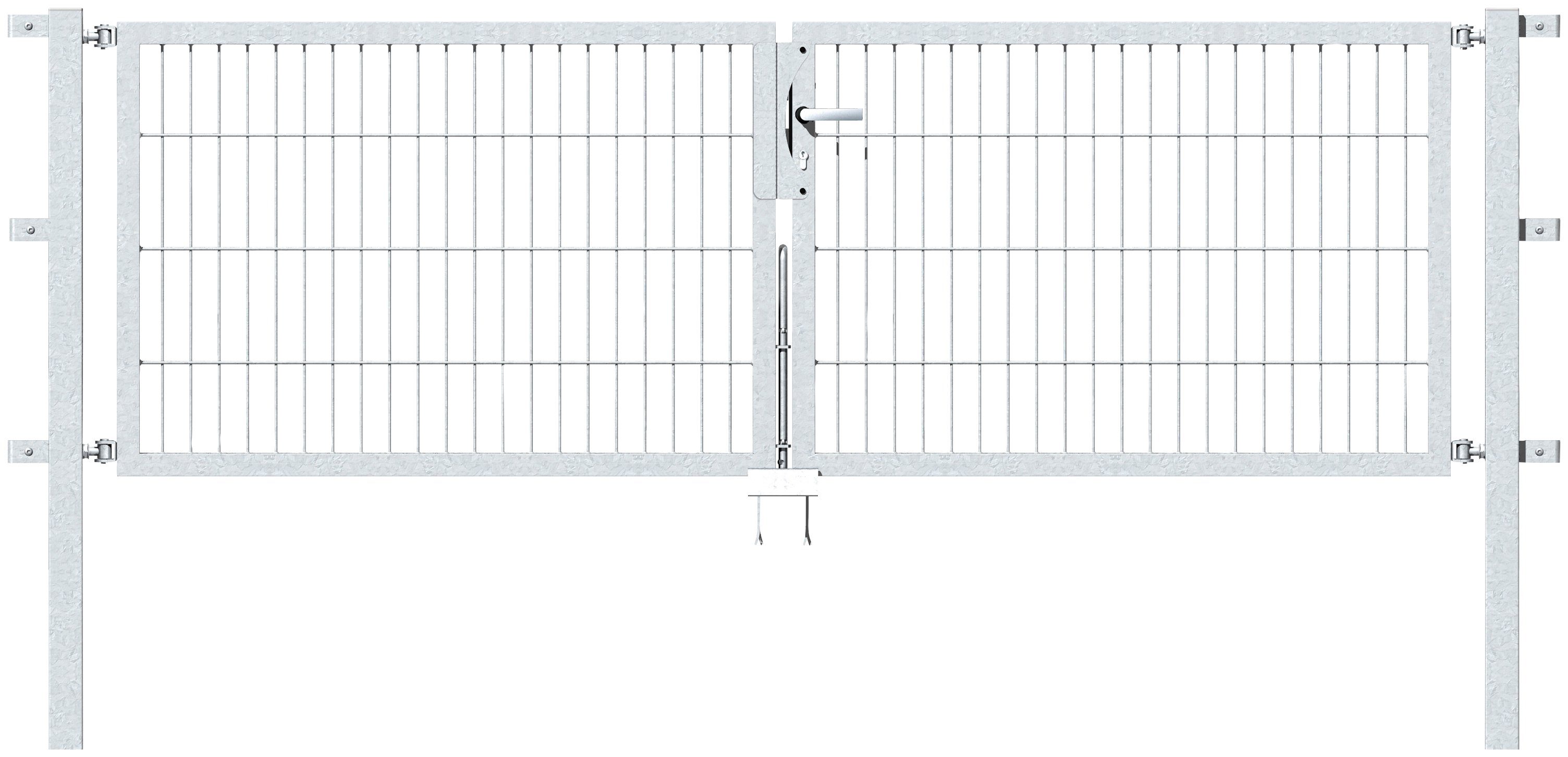 Alberts Zaundoppeltür Flexo, 250 cm Breite, in versch. Höhen