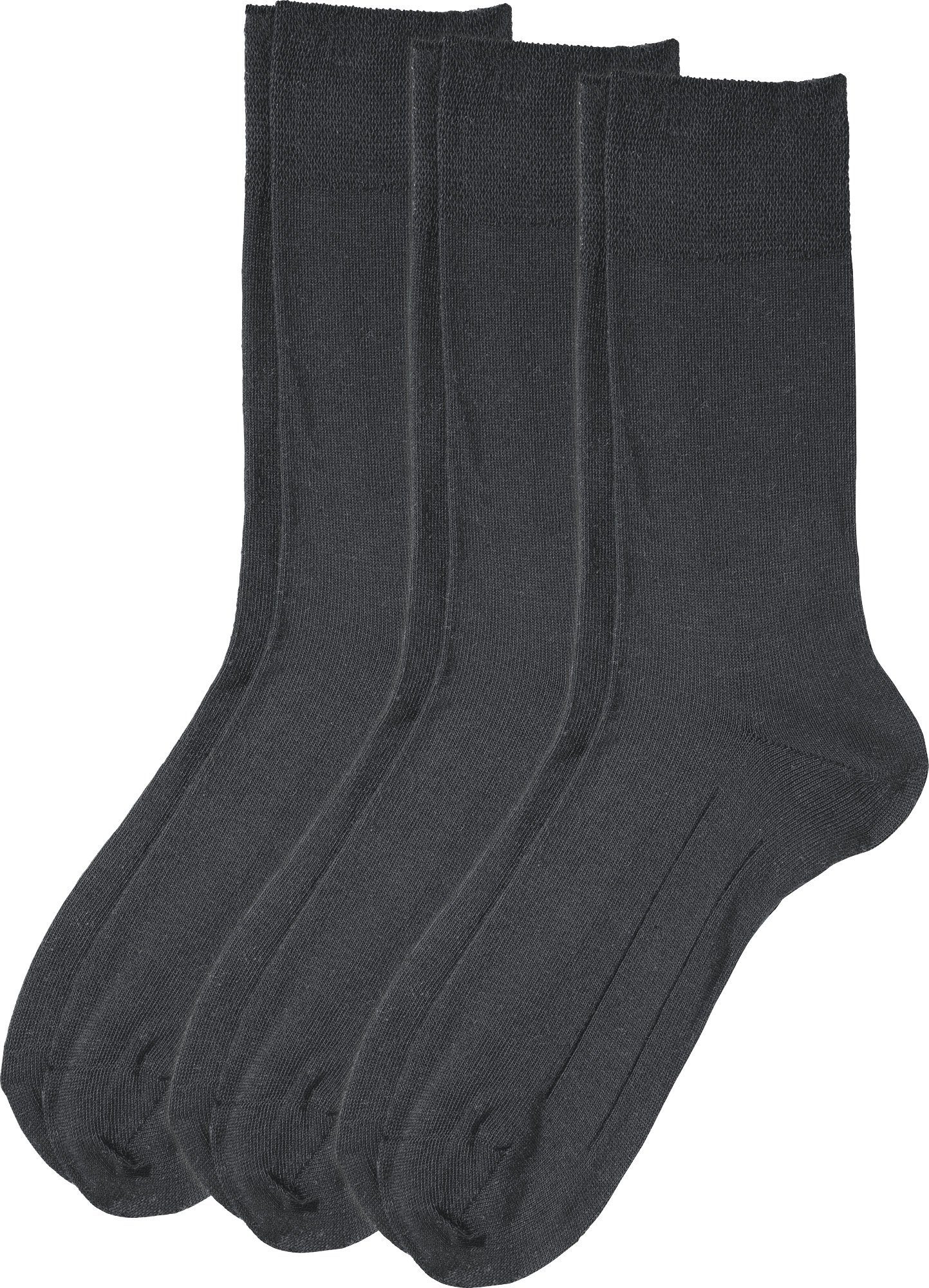 Erwin Müller Socken Unisex-Socken 3 Paar Uni anthrazit | Socken