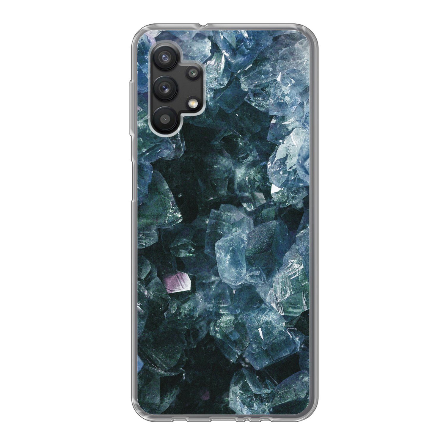 MuchoWow Handyhülle für Samsung Galaxy A32 5G Edelsteine und Mineralien - Kristall - Natur, Smartphone-Bumper, Print, Handy Schutzhülle Dünn