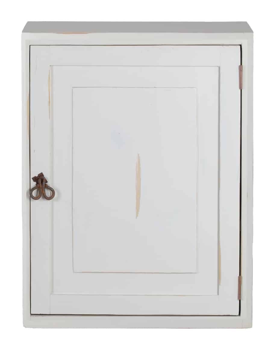 MiaMöbel Hängeschrank Mexico aus massivem Pinienholz Weiß