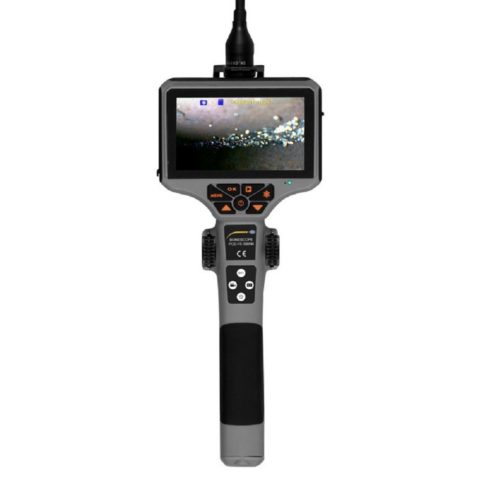 PCE Instruments Endoskopkamera Industrie Endoskop Inspektionskamera (Inkl.  Transportkoffer, Bewegungsrichtung Kamerakopf 4-Wege)