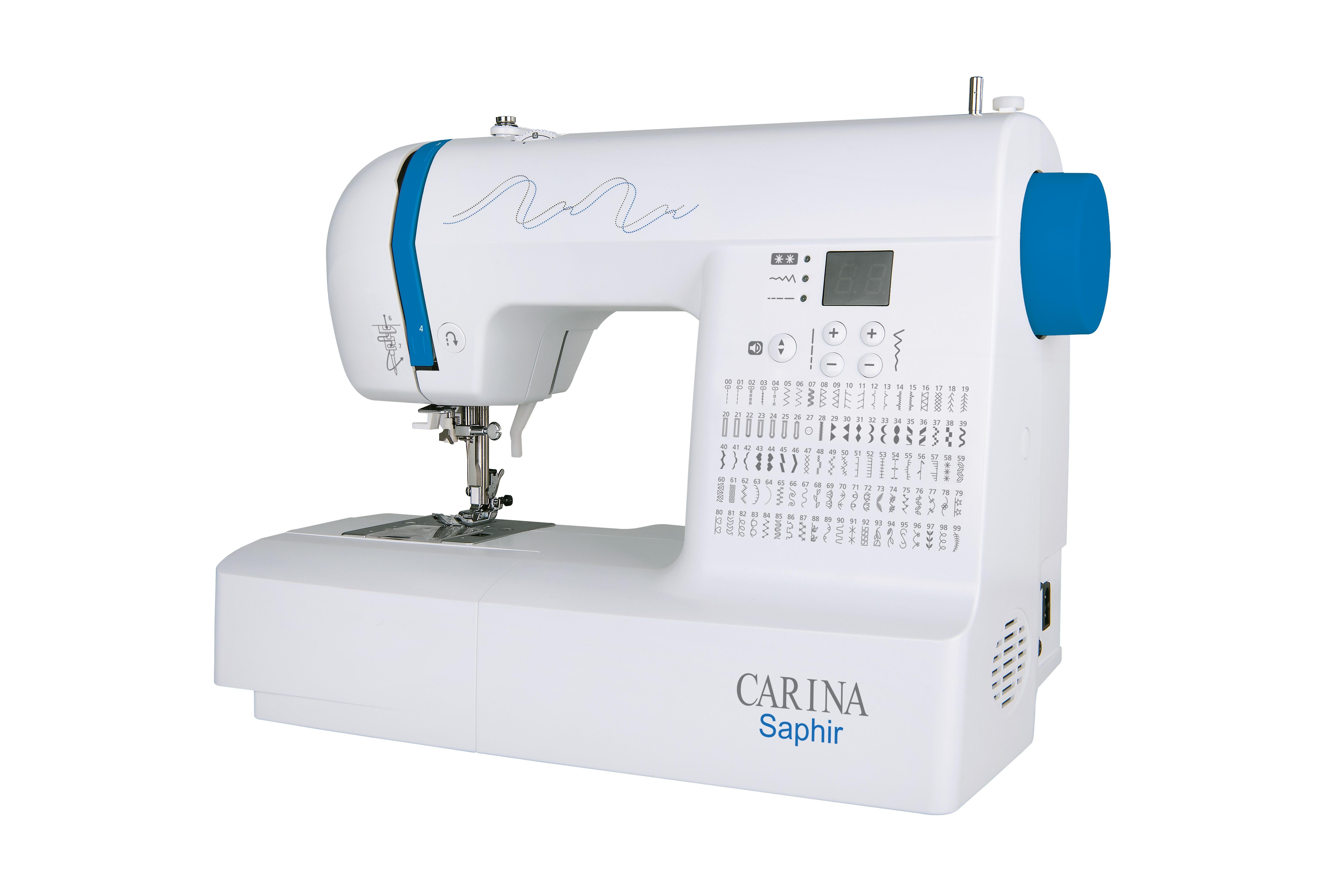 Carina Computer-Nähmaschine Nähmaschine SAPHIR, computergesteuert, 100 Programme, 100 Stichprogramme