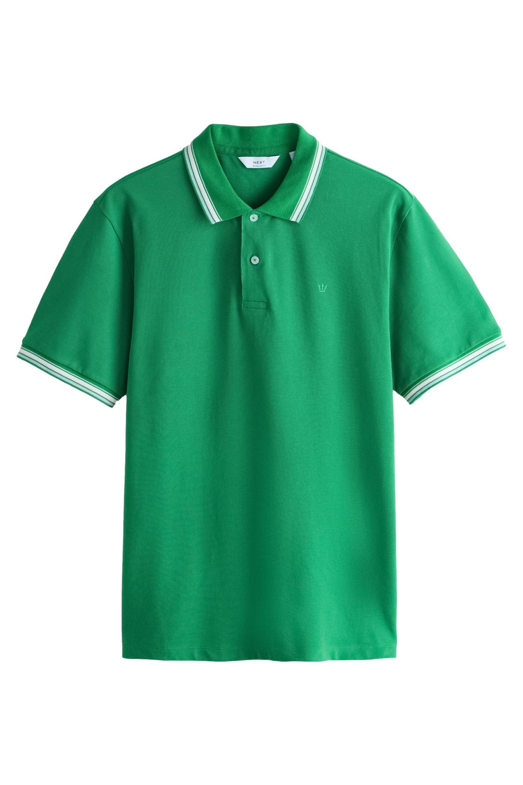Poloshirt Poloshirt mit breitem Bruststreifen
