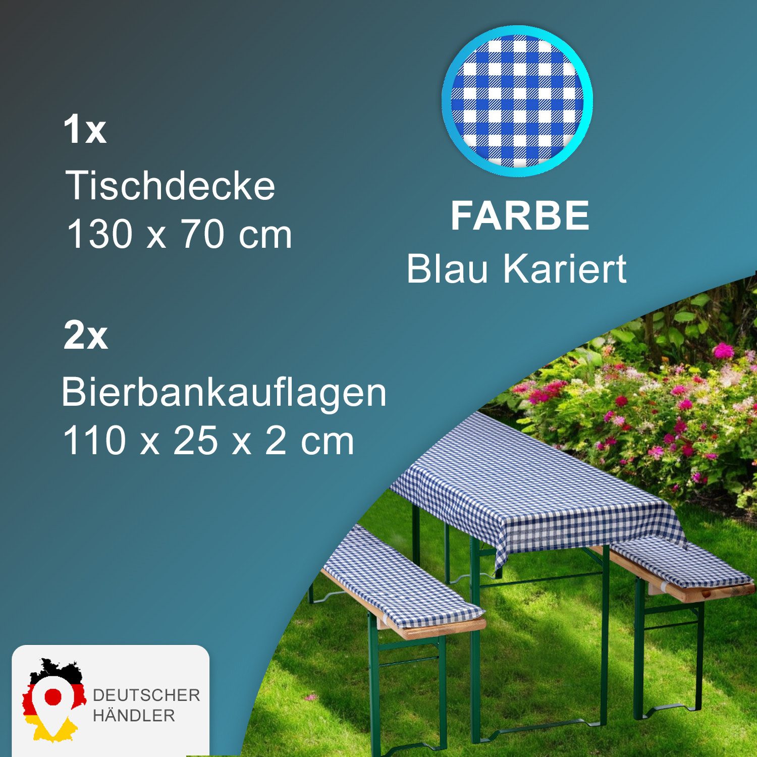 NYVI Hussen-Set Bierbankauflagen Set NYVIGala 3tlg günstig online kaufen