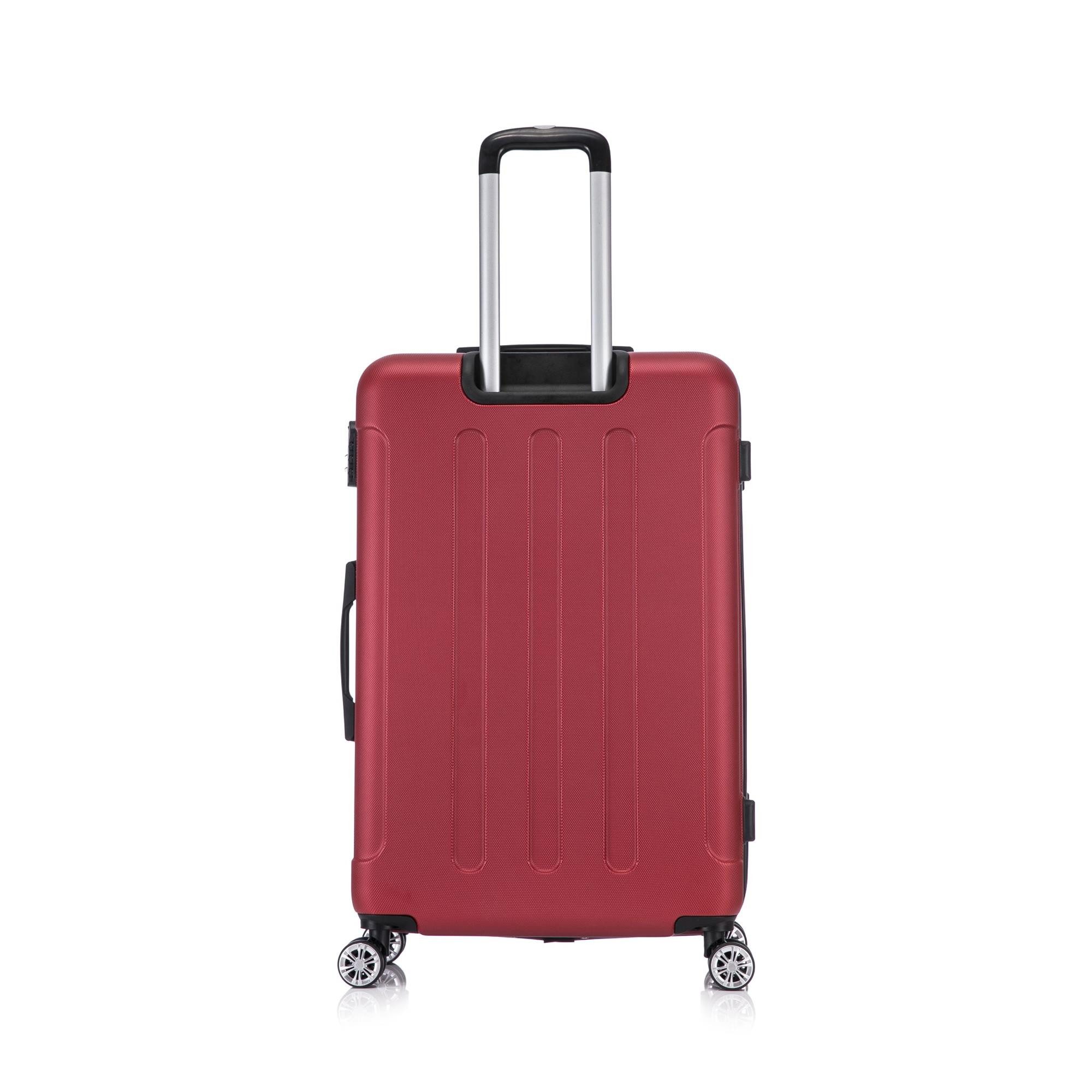 Flexot Hartschalen-Trolley F-2045 Kofferset, 360° Rollen, robuster Reisekoffer, Bordcase, 4 Rollen, Robuster und moderner Koffer mit vier 360° Rollen und Zahlenschloss