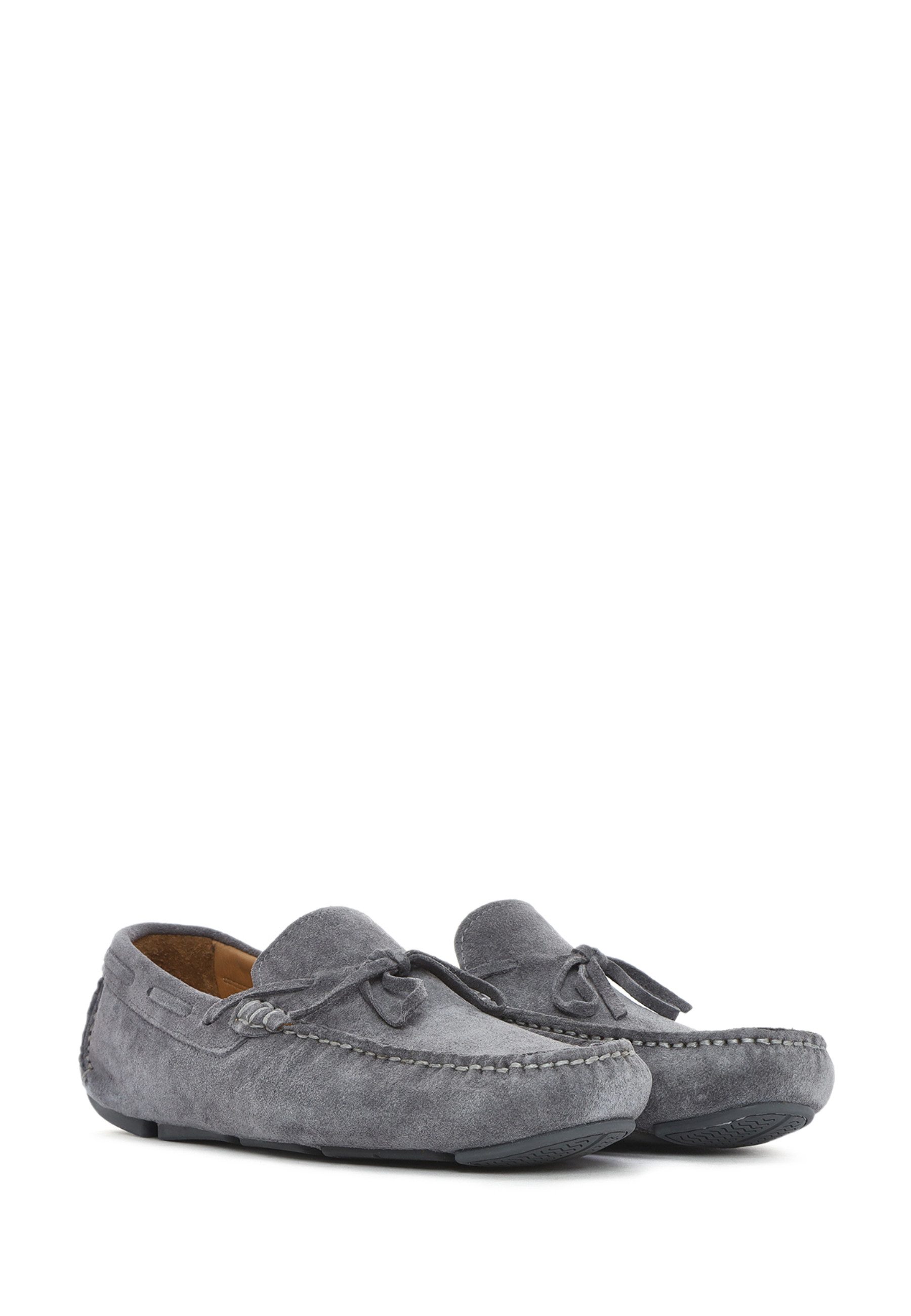 Derimod Loafer aus Wildleder Loafer Lederfutter, Gummisohle