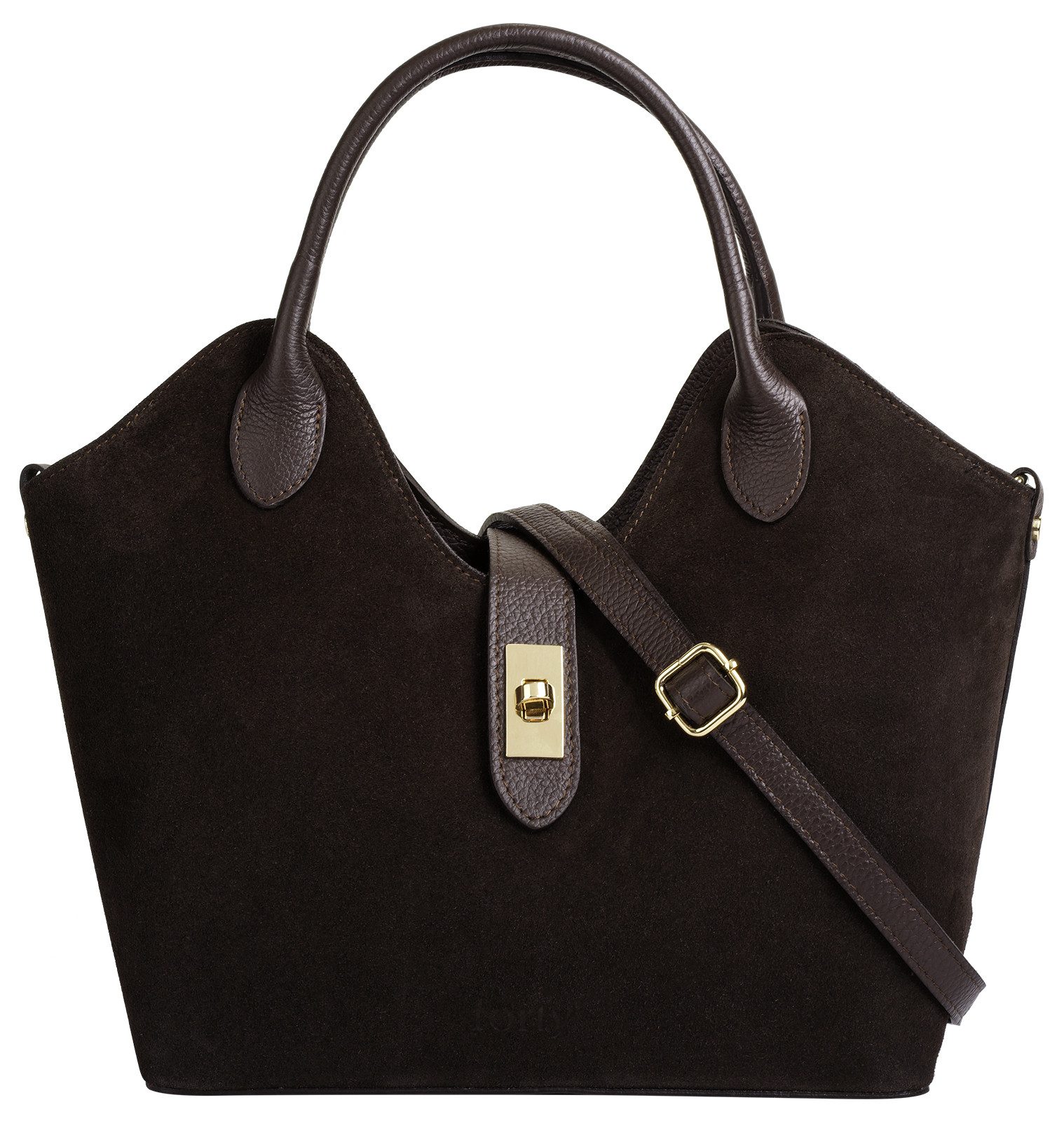 forty° Shopper FORTY° Damen BELTRAVA - M echt Leder, Made in Italy, echt Leder, Made in Italy